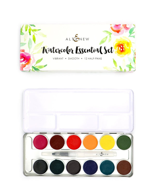 SET DE ACUARELAS ESSENTIAL SET VIBRANT 12 COLORES- ALTENEW