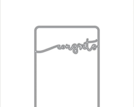 DIE FRAMED CONGRATS - ALTENEW