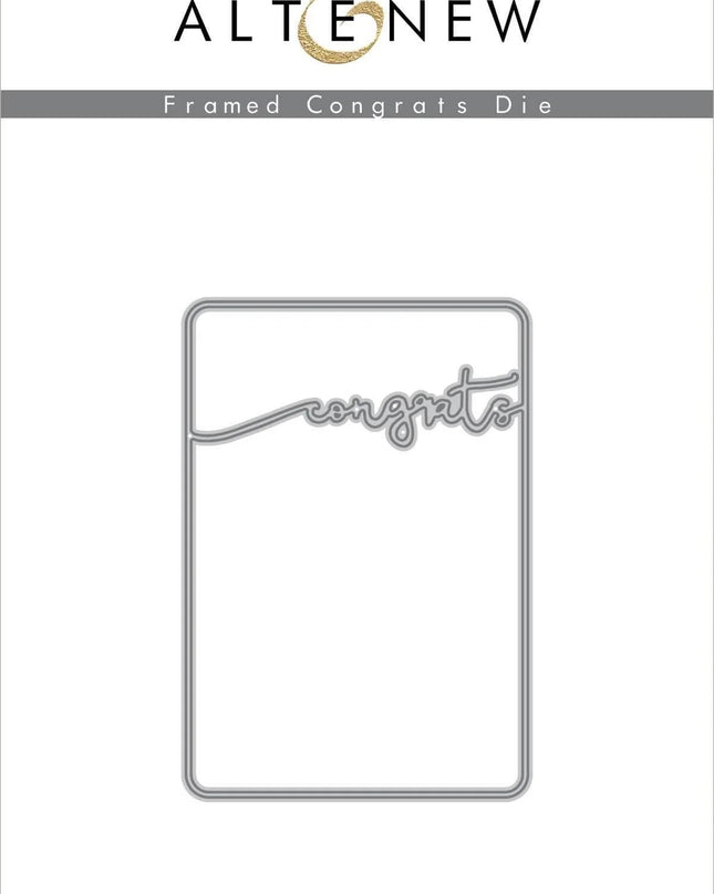 DIE FRAMED CONGRATS - ALTENEW