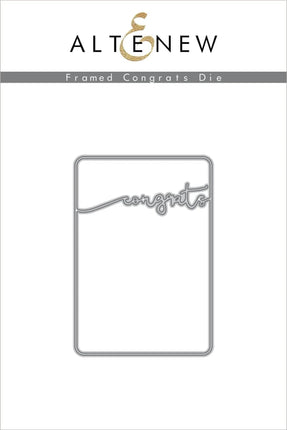 DIE FRAMED CONGRATS - ALTENEW