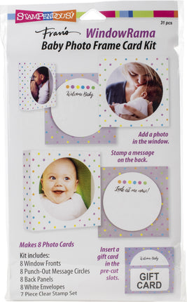 CARD KIT BABY PHOTO WINDOW RAMA