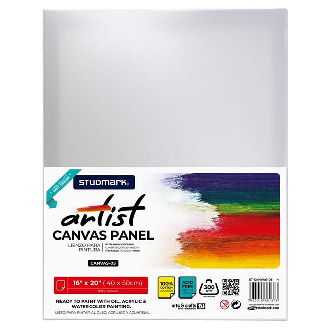 CANVAS CON PANEL 16X20 40X50CM ARTIST STUDMARK