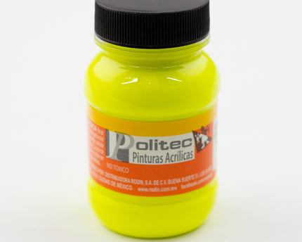 PINTURA ACRÍLICA FLUORESCENTE 100ML AMARILLO