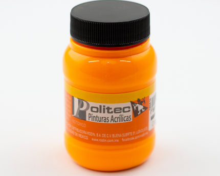 PINTURA ACRÍLICA FLUORESCENTE 100ML NARANJA