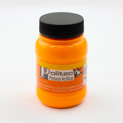 PINTURA ACRÍLICA FLUORESCENTE 100ML NARANJA