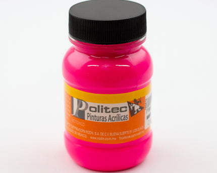 PINTURA ACRÍLICA FLUORESCENTE 100ML ROSA