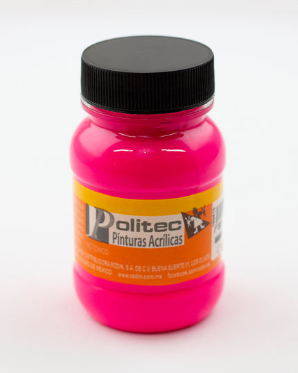 PINTURA ACRÍLICA FLUORESCENTE 100ML ROSA