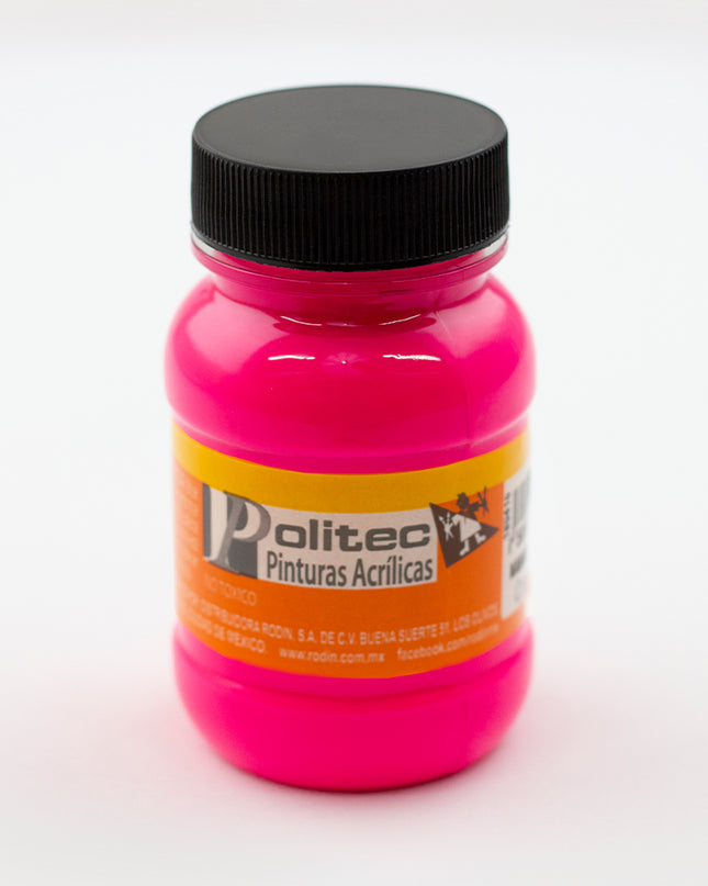 PINTURA ACRÍLICA FLUORESCENTE 100ML ROSA