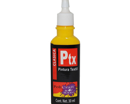 PINTURA TEXTIL CLÁSICA HOBBY 30ML AMARILLO MEDIO