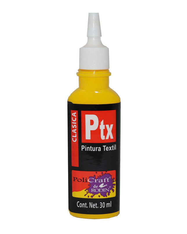 PINTURA TEXTIL CLÁSICA HOBBY 30ML AMARILLO MEDIO