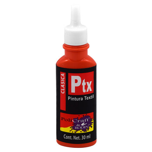 PINTURA TEXTIL CLÁSICA HOBBY 30ML ROJO