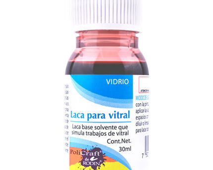 LACA PARA VITRAL 30ML ROJO