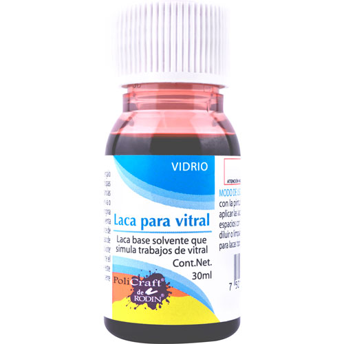 LACA PARA VITRAL 30ML ROJO