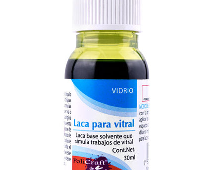 LACA PARA VITRAL 30ML VERDE MEDIO