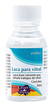 LACA PARA VITRAL 30ML TRANSPARENTE
