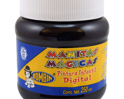PINTURA MANITAS MAGICAS 250ML NEGRO