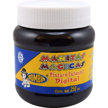 PINTURA MANITAS MAGICAS 250ML NEGRO