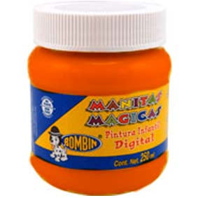 PINTURA MANITAS MAGICAS 250ML NARANJA
