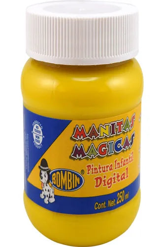 PINTURA MANITAS MAGICAS 250ML AMARILLO