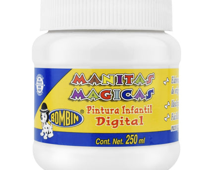 PINTURA MANITAS MAGICAS 250ML BLANCO