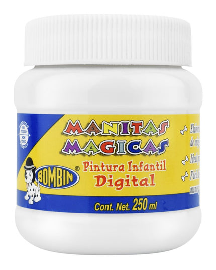 PINTURA MANITAS MAGICAS 250ML BLANCO
