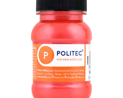 PINTURA ACRÍLICA METALICA 100ML ROJO