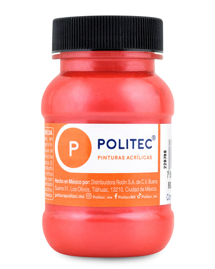 PINTURA ACRÍLICA METALICA 100ML ROJO