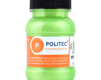 PINTURA ACRÍLICA METALICA 100ML VERDE HOJA