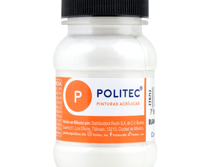 PINTURA ACRÍLICA METALICA 100ML BLANCO