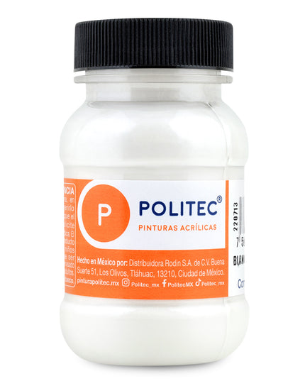 PINTURA ACRÍLICA METALICA 100ML BLANCO