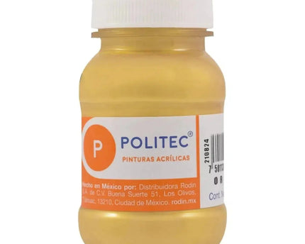 PINTURA ACRÍLICA METALICA 100ML OCRE