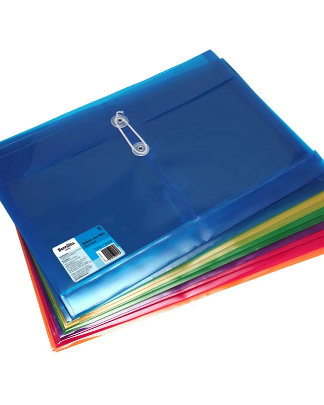 SOBRE PLASTICO C/HILO VERTICAL T/C