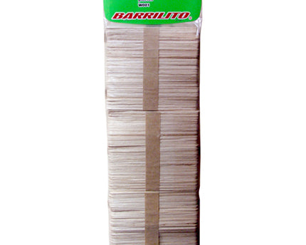 PALITOS MADERA PLANOS COLOR NATURAL 150PC