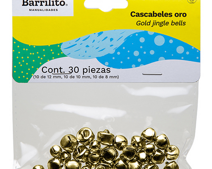 CASCABELES ORO PAQ. 30PZS