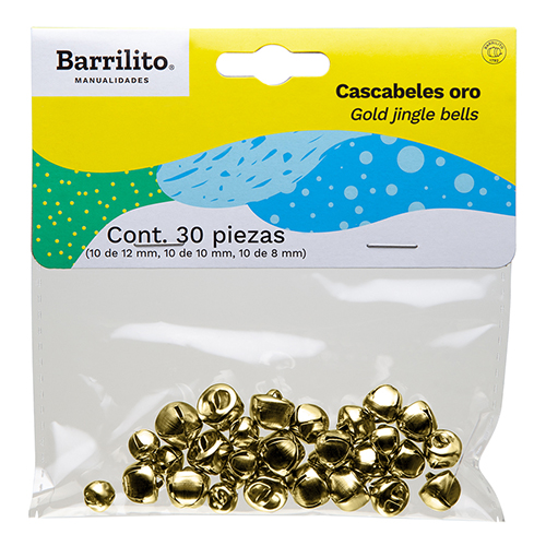 CASCABELES ORO PAQ. 30PZS