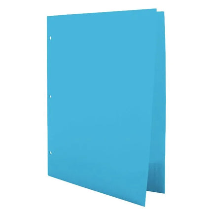 FOLDER PLASTICO AZUL BARRILITO T/C