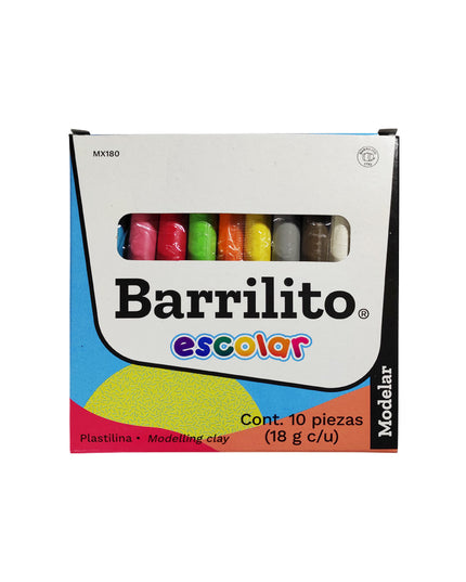PLASTILINA BARRITAS 10CLRS
