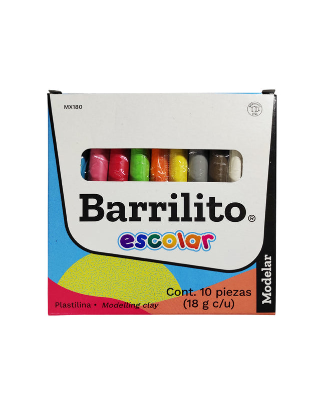 PLASTILINA BARRITAS 10CLRS
