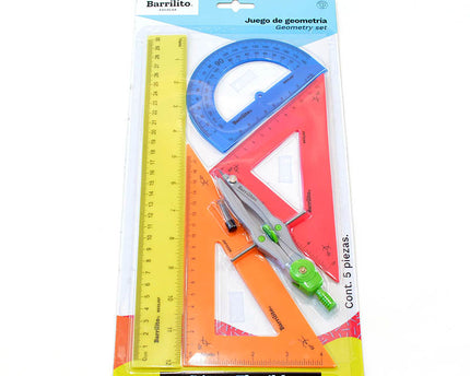 JUEGO DE GEOMETRIA FLEXIBLE 5PC
