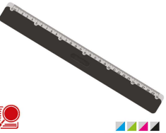 REGLA ALUMINIO Y PLASTICO 30CM 8228