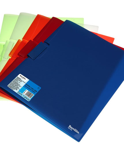 FOLDER PLASTICO CON CLIP T/CARTA