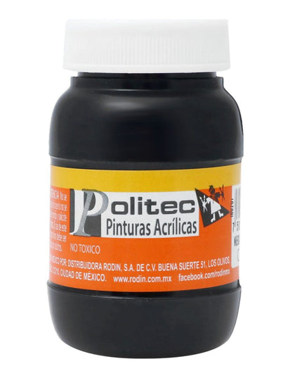 PINTURA ACRÍLICA MATE 100ML NEGRO INTENSO