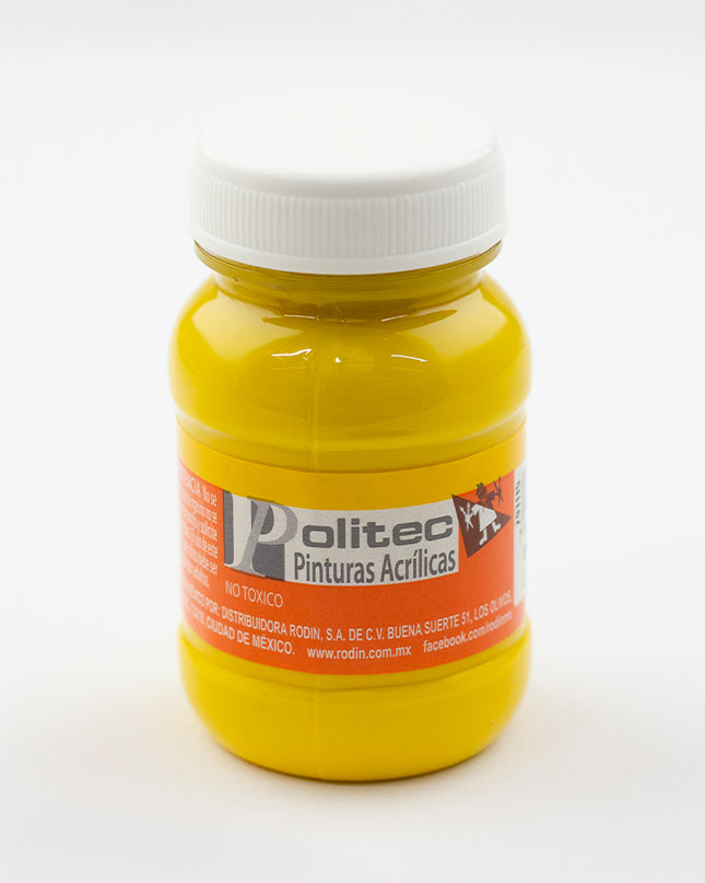 PINTURA ACRÍLICA MATE 100ML AMARILLO MEDIO
