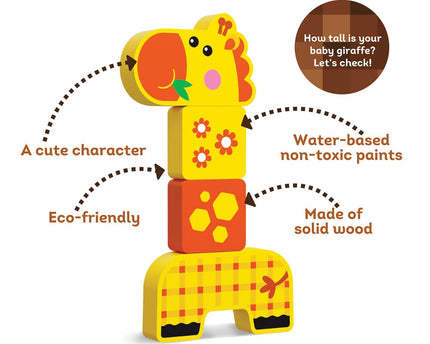 ROMPECABEZAS DE MADERA FRIENDLY GIRAFFE
