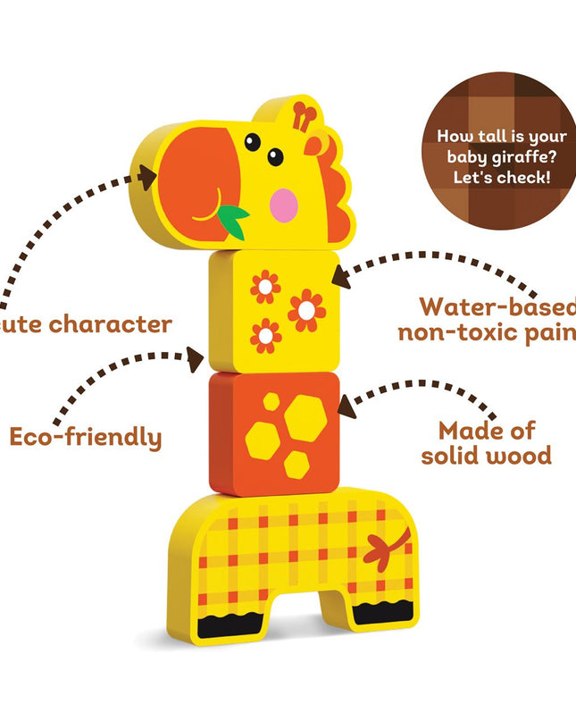 ROMPECABEZAS DE MADERA FRIENDLY GIRAFFE