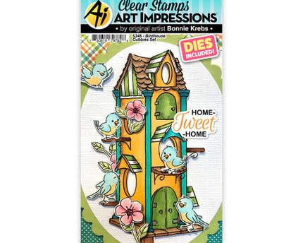 SELLOS TRANSP. BIRDHOUSE CUBBIES - 23 PCS