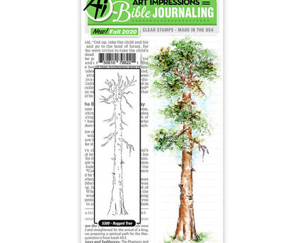 SELLO DE ACUARELA RUGGED TREE