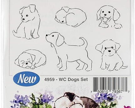 SELLOS PARA ACUARELA WC PEEKING ANIMALS - 5 PCS