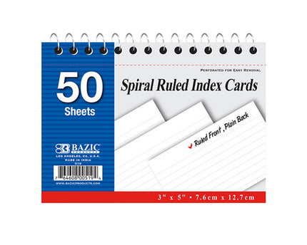 INDEX CARD BAZIC C/ESPIRAL 3X5 519-36