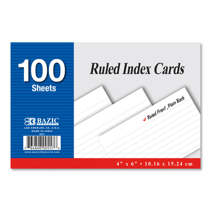 INDEX CARD RAYADA BAZIC 4X6